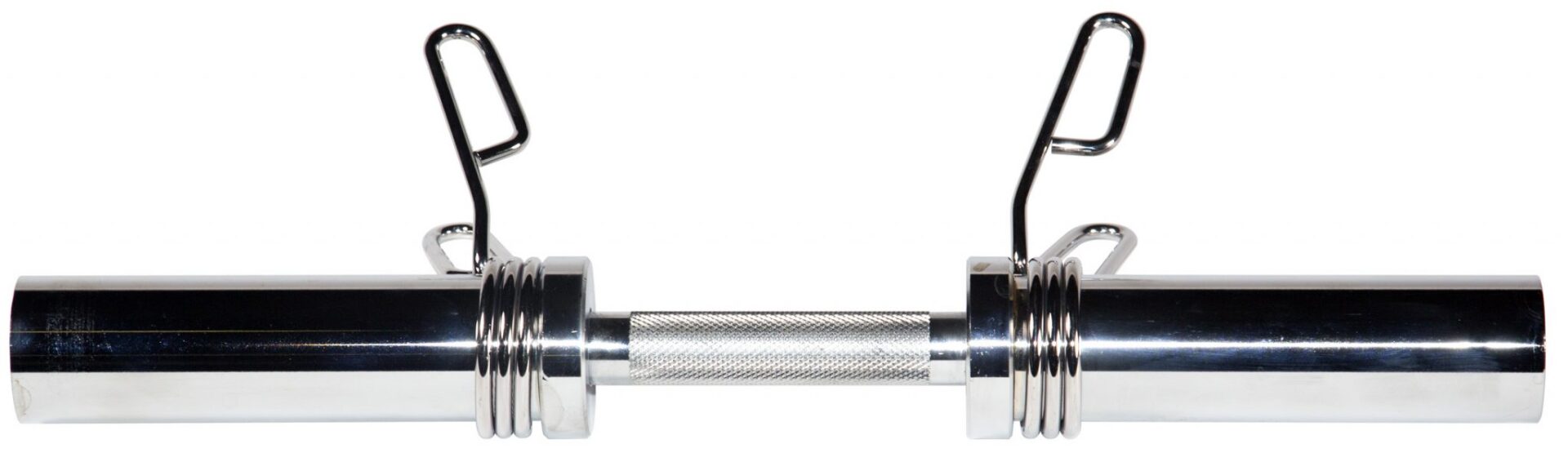 20 Olympic Dumbbell Handle w Spring Clip Collars