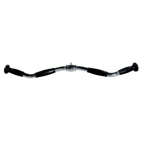 28” Chrome Revolving Curl Bar w Rubber Ergo Grips