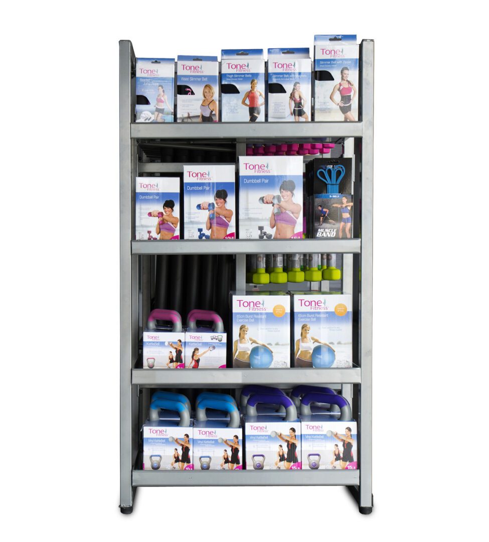 CAP 4-SIDED COMMERCIAL ACCESSORIES METAL STORAGE RACK