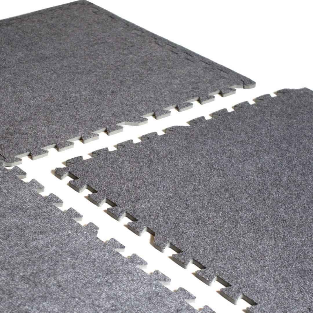 CAP 6-PIECE FOAM TILE FLOORING WITH CARPET TOP