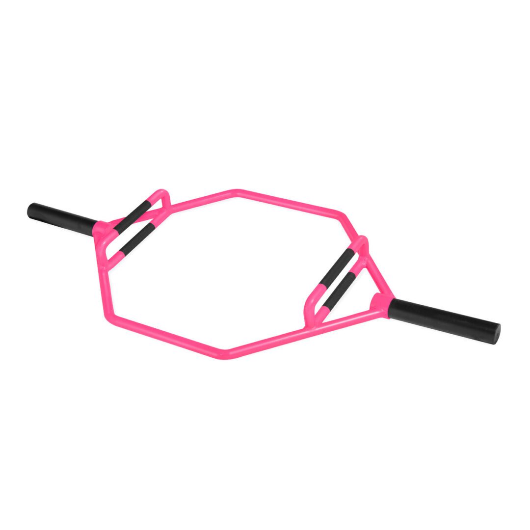 CAP BARBELL OLYMPIC 2-INCH COMBO HEX BAR, BUBBLEGUM PINK