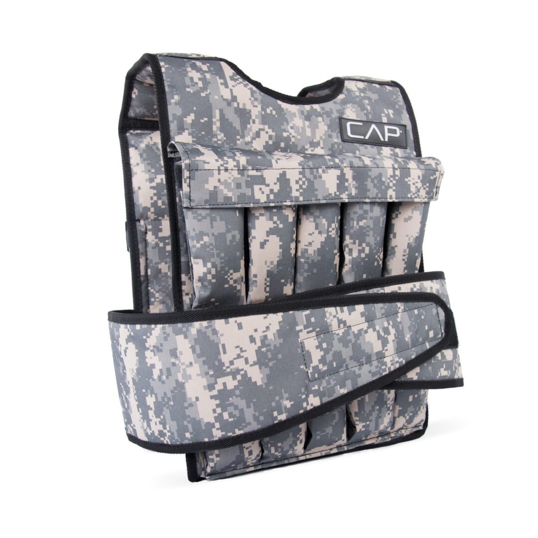 CAP CAMO ADJUSTABLE WEIGHTED VEST, 40 LB