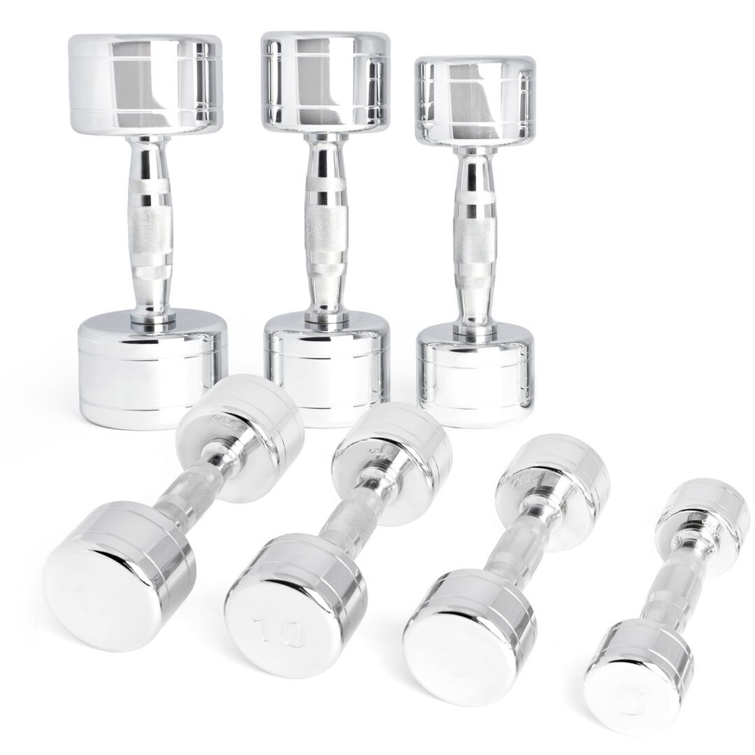 CAP COUTOURED CHROME DUMBBELL SET, 150 LB