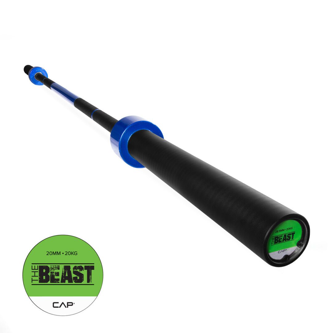 CAP CUSTOM THE BEAST OLYMPIC LIFTING BAR, BLUE FLAME