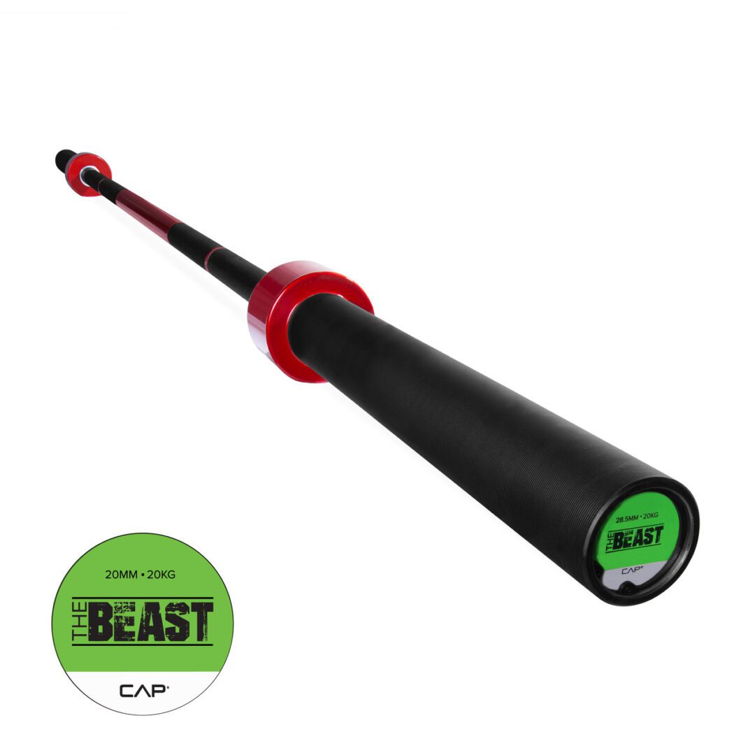 CAP CUSTOM THE BEAST OLYMPIC LIFTING BAR, CHERRY BOMB RED