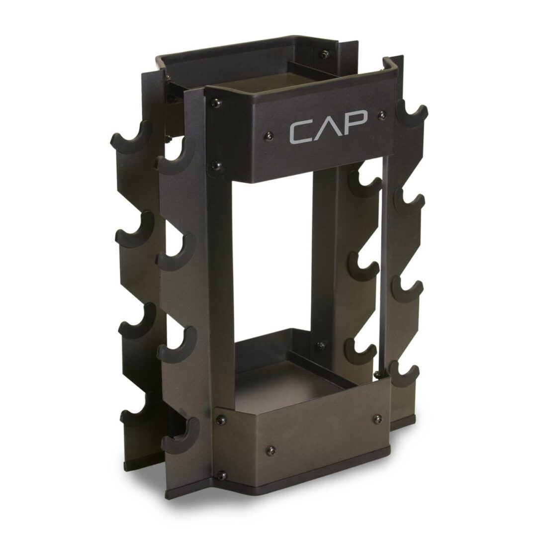 CAP DUMBBELL AND KETTLEBELL STORAGE RACK