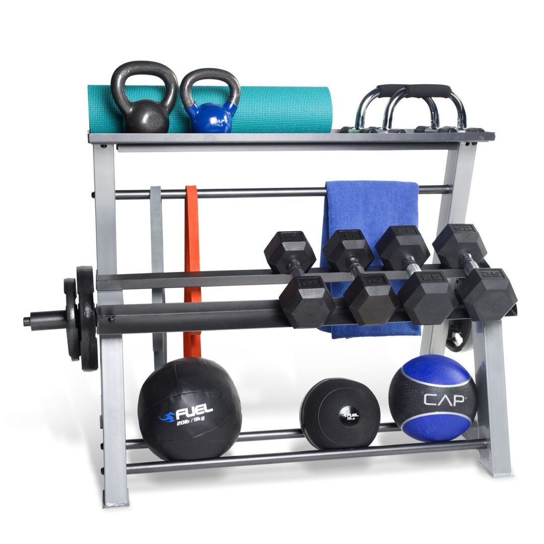 CAP FITNESS ACCESSORIES METAL STORAGE RACK