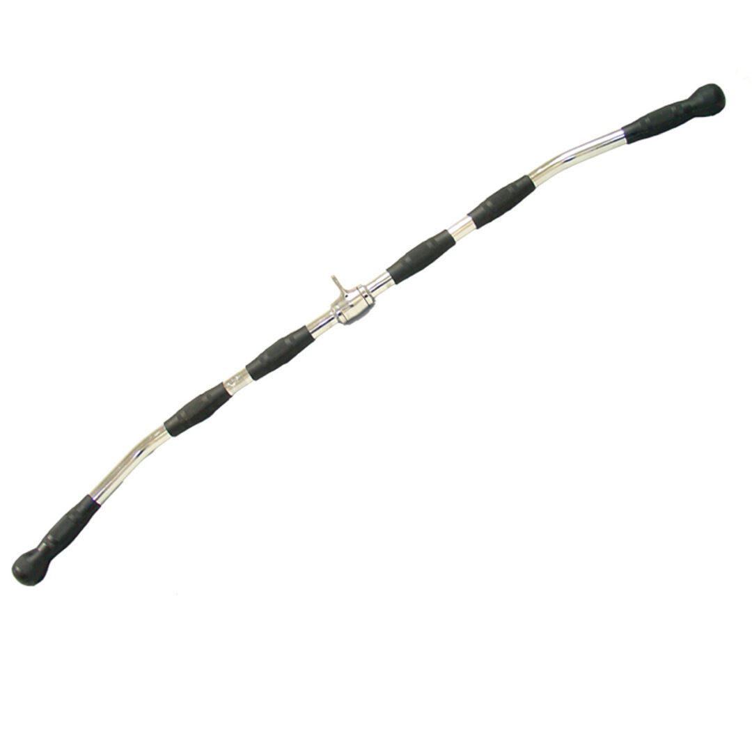 CAP LAT BAR WITH RUBBER HANDGRIPS AND REVOLVING HANGER, 48 IN