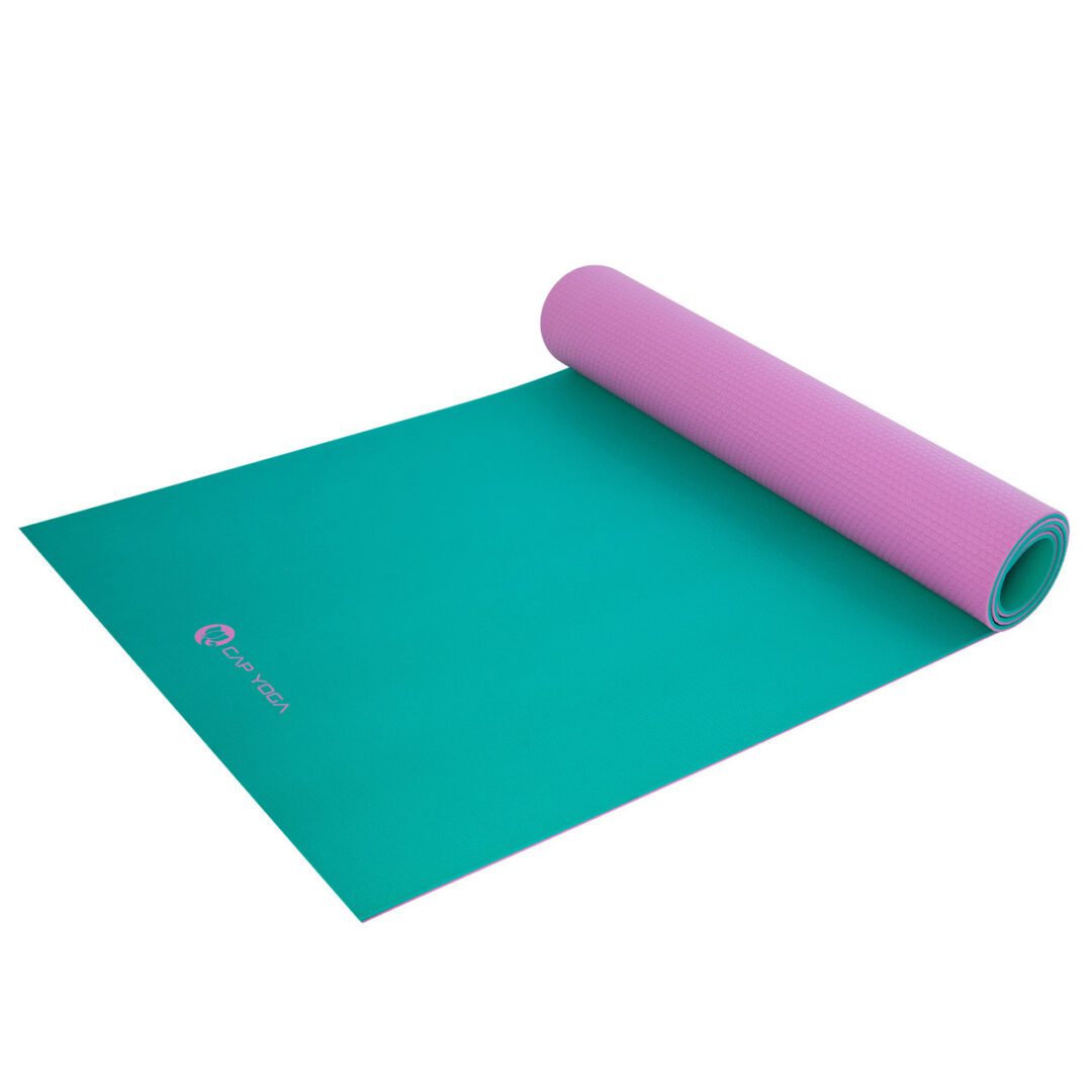 CAP YOGA PREMIUM 2-COLOR ECO-FRIENDLY HIGH DENSITY PVC YOGA MAT