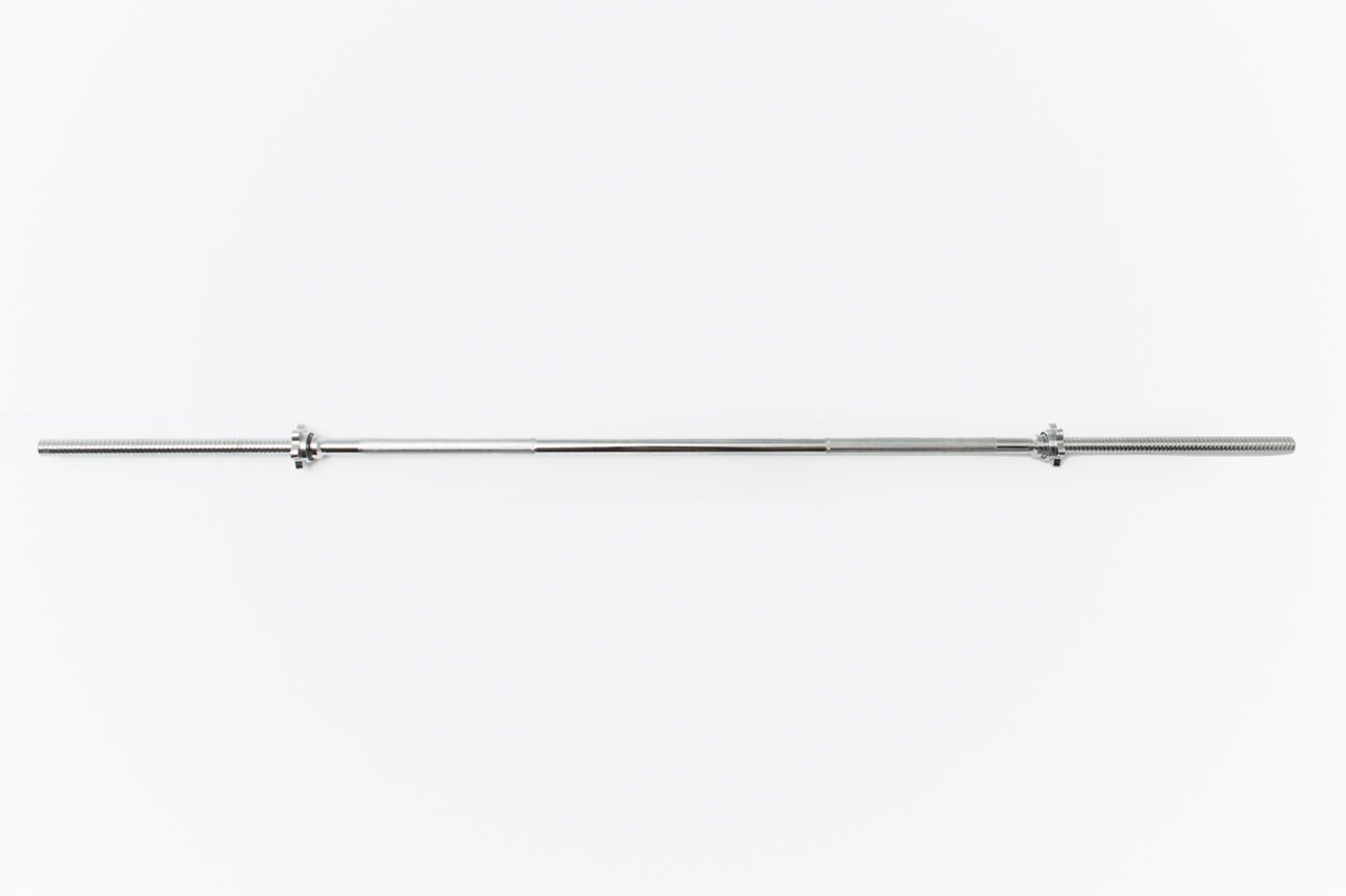 Chrome Spin-Lock Weight Bar w Spin-Lock Collars