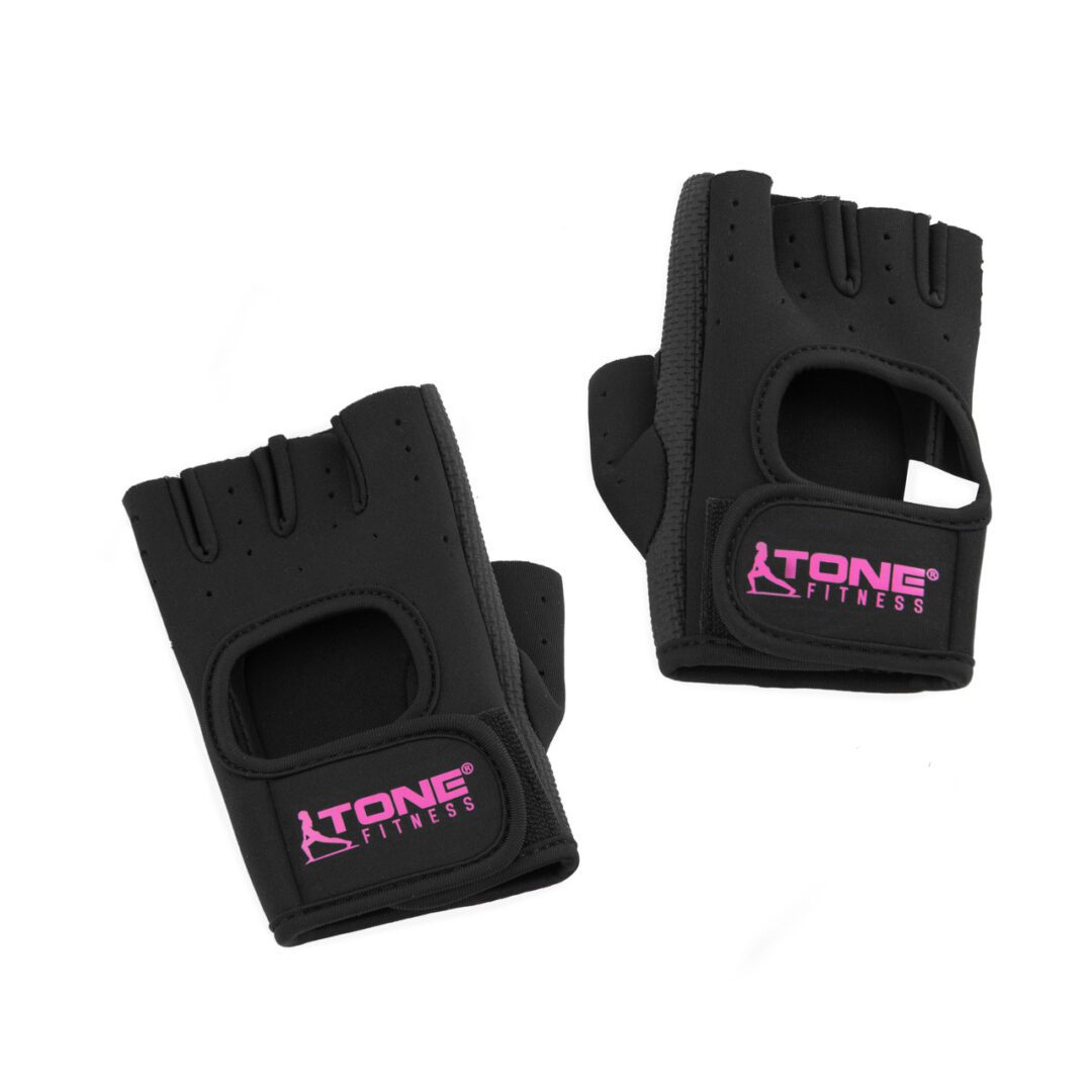 TONE FITNESS BLACK WEIGHTLIFTING GLOVES