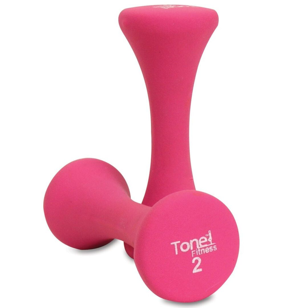 TONE FITNESS HOURGLASS SHAPED DUMBBELLS, PAIR