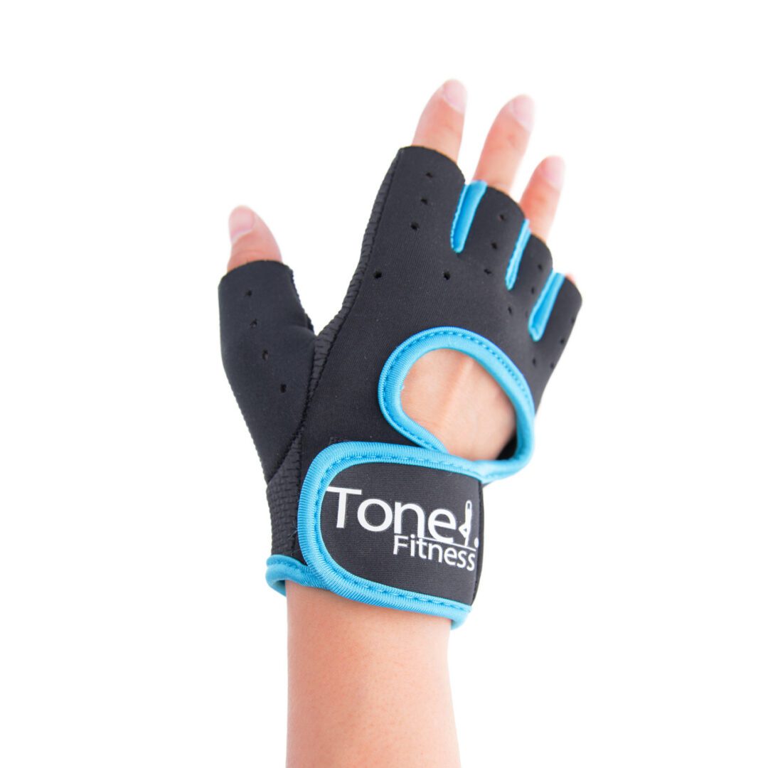 TONE FITNESS TEAL WEIGHTLIFTING GLOVES