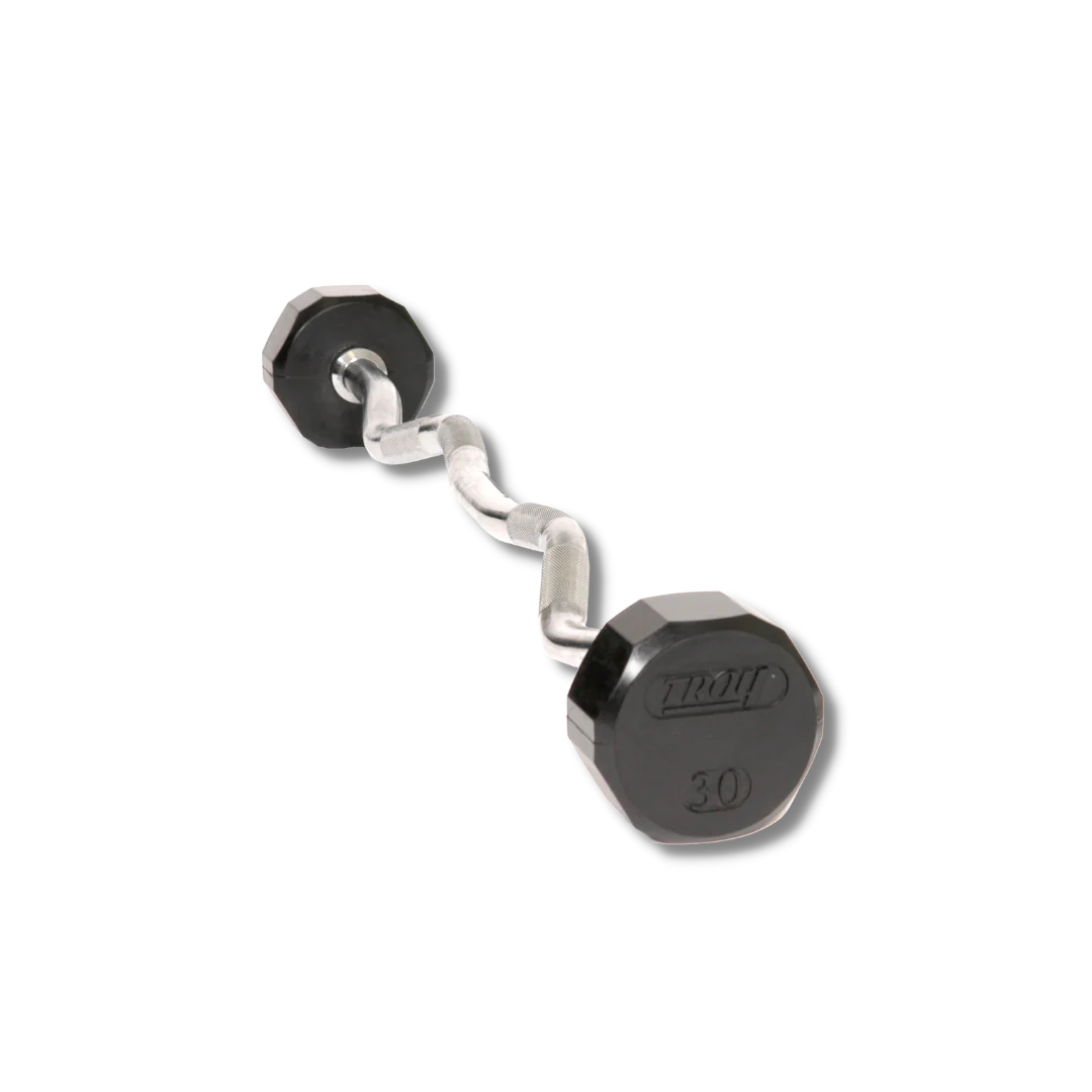 12 Side Rubber EZ Barbell