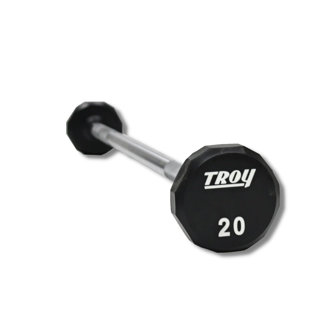 12 Side Urethane Straight Barbell