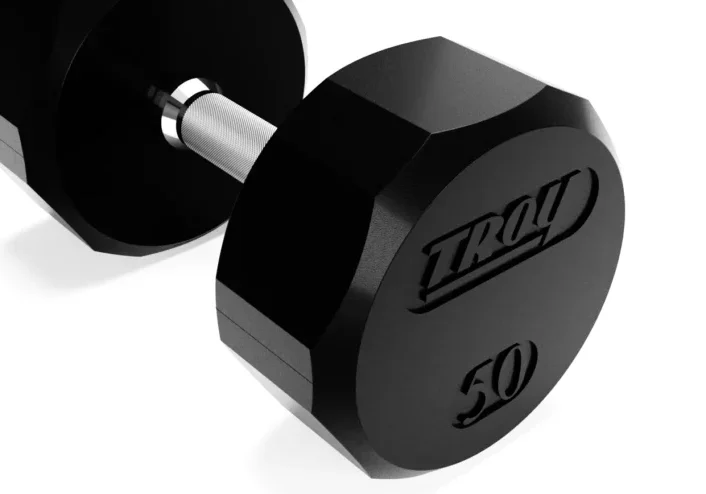 12 Side Rubber Dumbbell