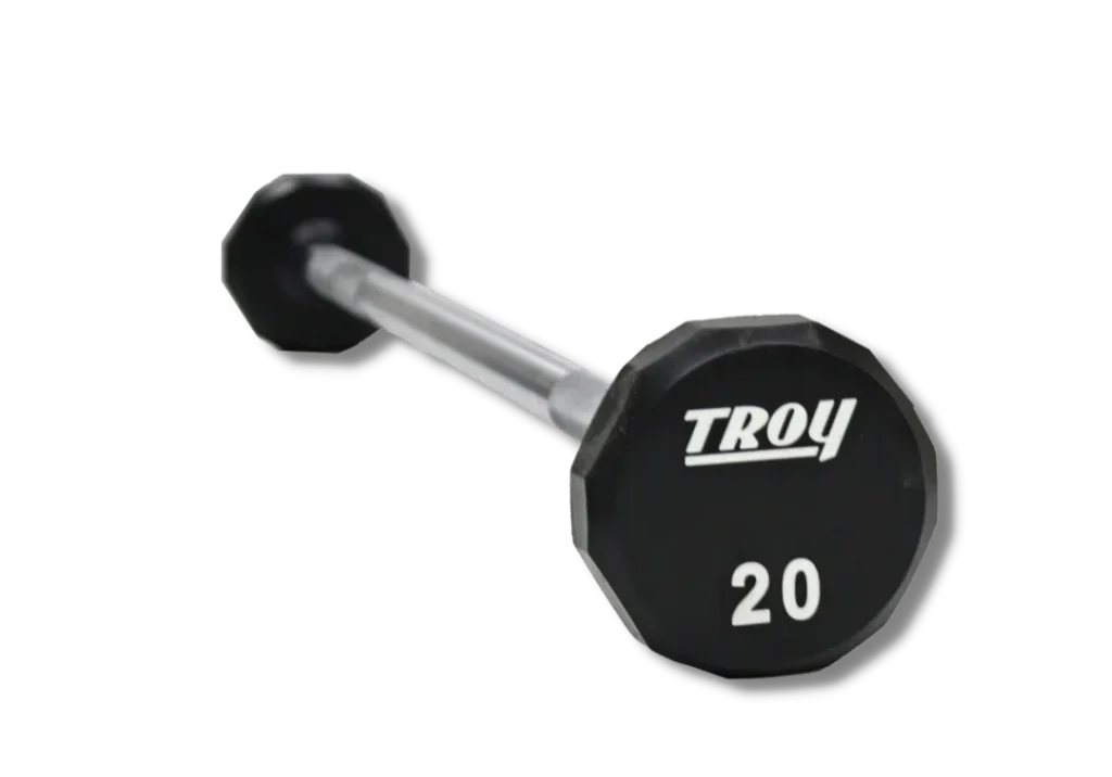 12 Side Urethane Straight Barbell