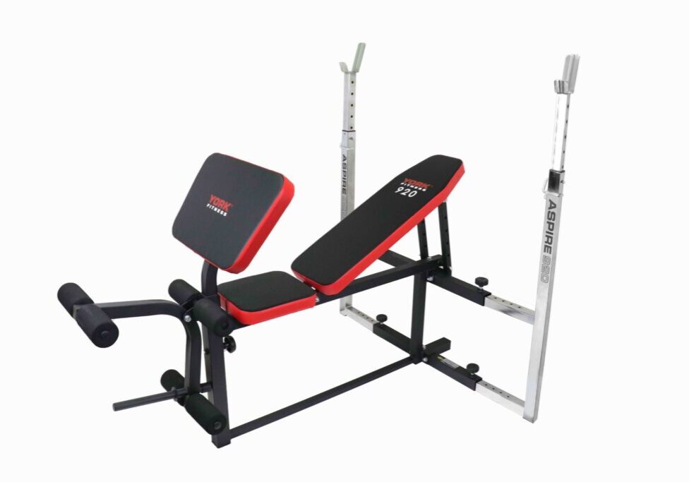 Aspire 920 Adjustable Upright Bench w Arm Curl