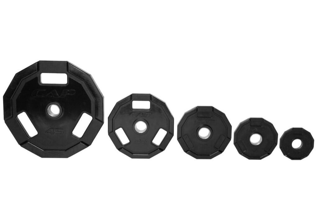 CAP 12-SIDED OLYMPIC RUBBER COATED GRIP PLATE