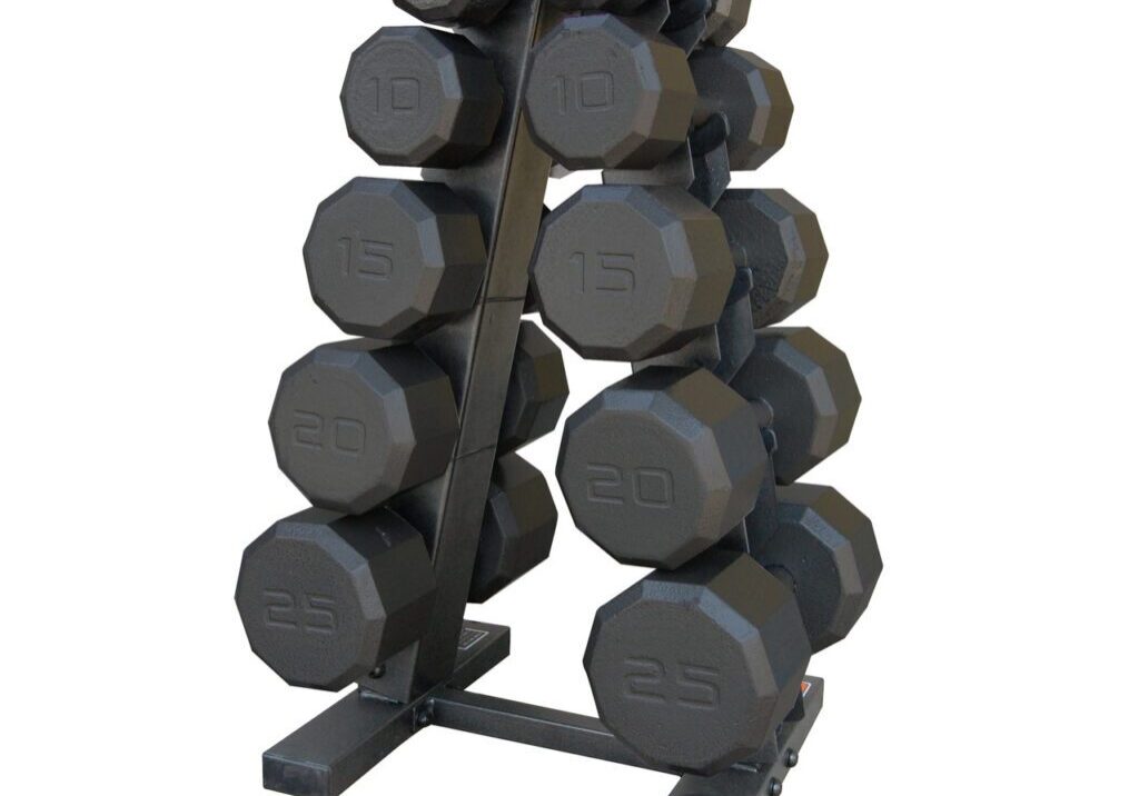 CAP 150 LB DUMBBELL SET WITH RACK