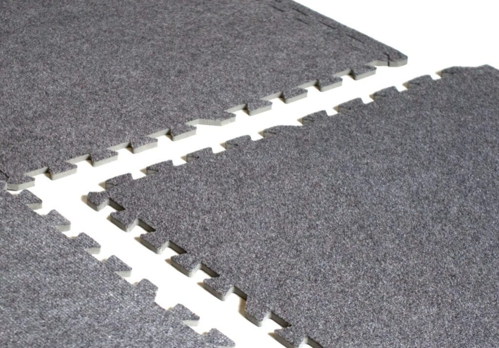 CAP 6-PIECE FOAM TILE FLOORING WITH CARPET TOP