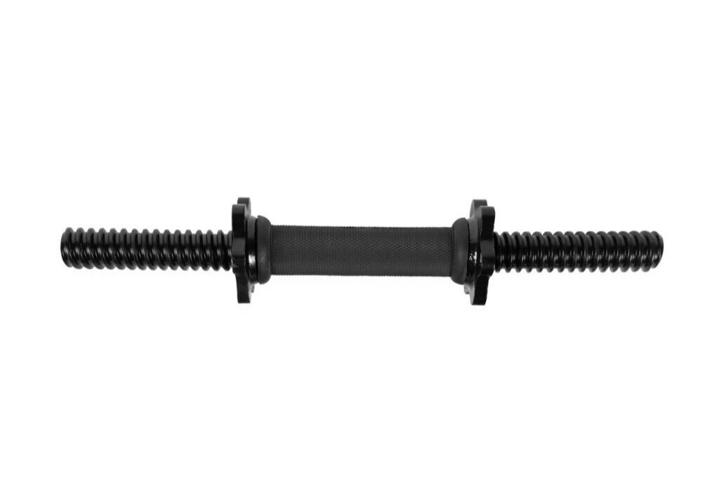 CAP BARBELL BLACK 14 THREADED DUMBBELL HANDLE WITH COLLARS