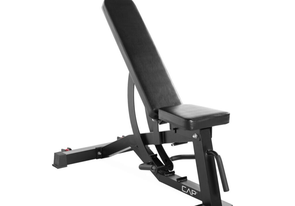 CAP BARBELL BLACK GRAY FID BENCH WITH CRESCENT