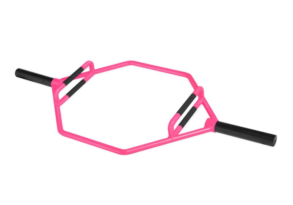 CAP BARBELL OLYMPIC 2-INCH COMBO HEX BAR, BUBBLEGUM PINK