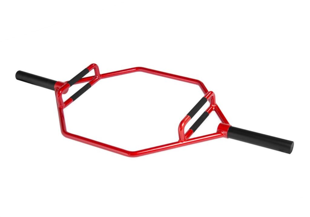 CAP BARBELL OLYMPIC 2-INCH COMBO HEX BAR, CHERRY BOMB RED