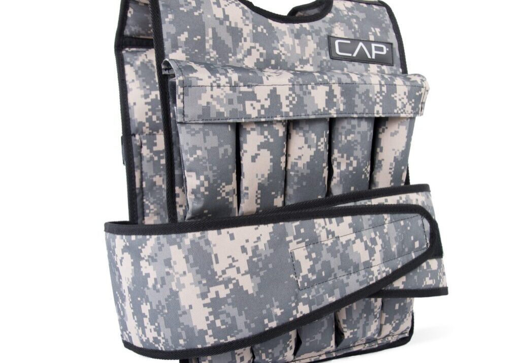 CAP CAMO ADJUSTABLE WEIGHTED VEST, 40 LB