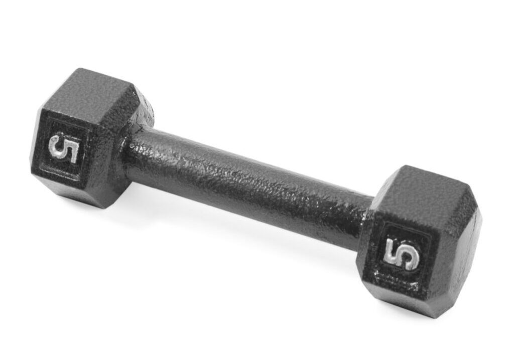 CAP CAST IRON HEX DUMBBELL, BLACK