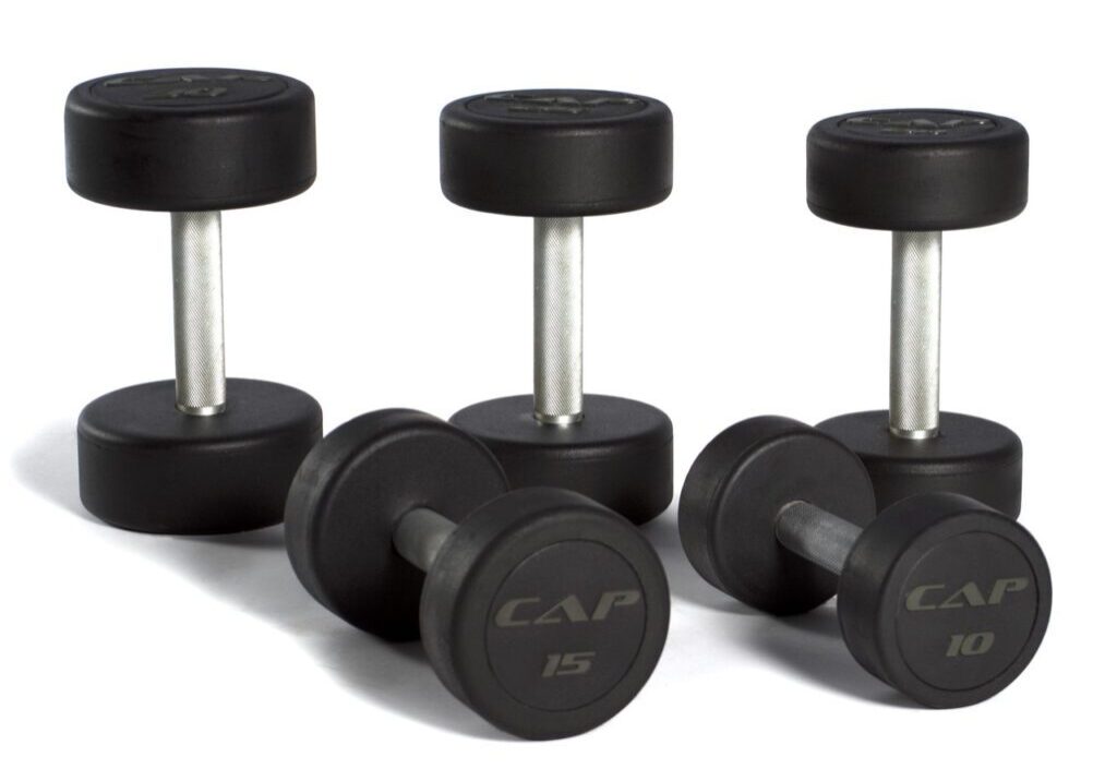 CAP COMMERCIAL RUBBER ENCASED DUMBBELL SET