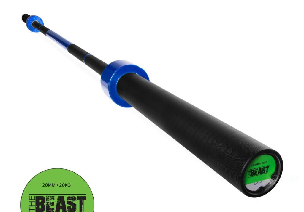 CAP CUSTOM THE BEAST OLYMPIC LIFTING BAR, BLUE FLAME