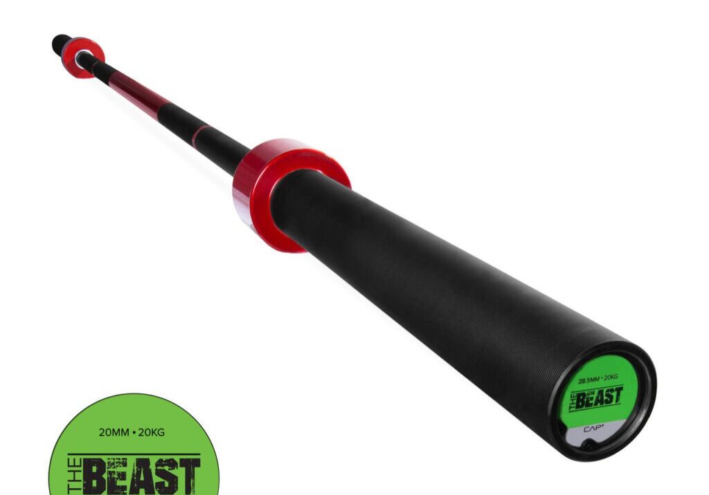 CAP CUSTOM THE BEAST OLYMPIC LIFTING BAR, CHERRY BOMB RED