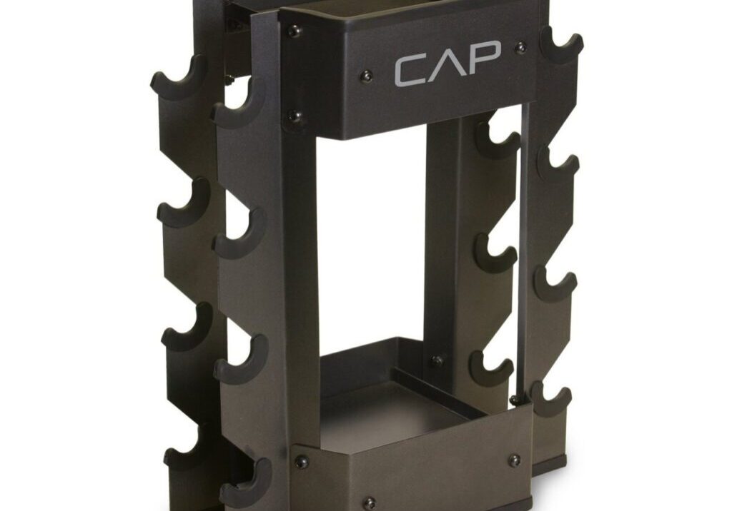 CAP DUMBBELL AND KETTLEBELL STORAGE RACK