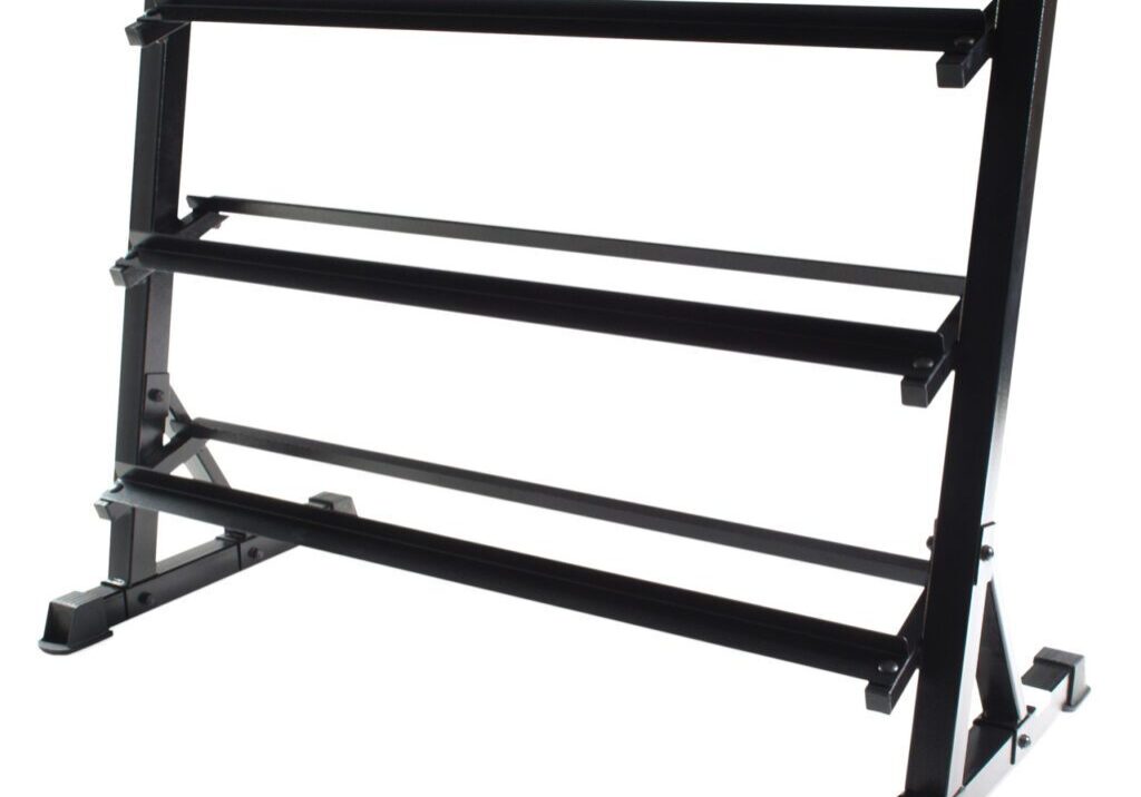 CAP DUMBBELL STORAGE RACK, BLACK, 51 IN