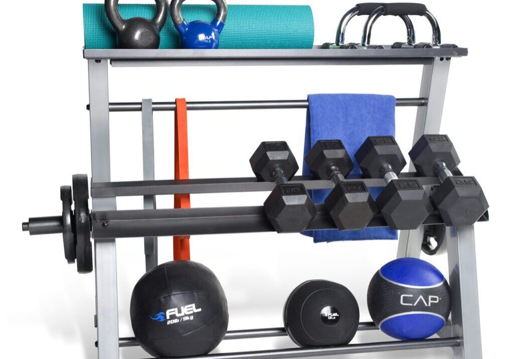 CAP FITNESS ACCESSORIES METAL STORAGE RACK