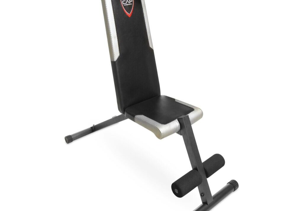 CAP FLAT INCLINE DECLINE BENCH, GRAY BLACK