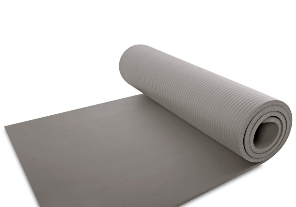 CAP HIGH DENSITY EXERCISE MAT WITH STRAP, GRAY