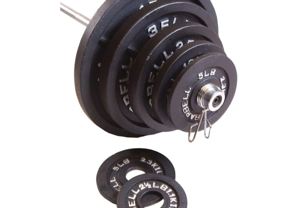 CAP OLYMPIC BARBELL SET, BLACK, 300 LB