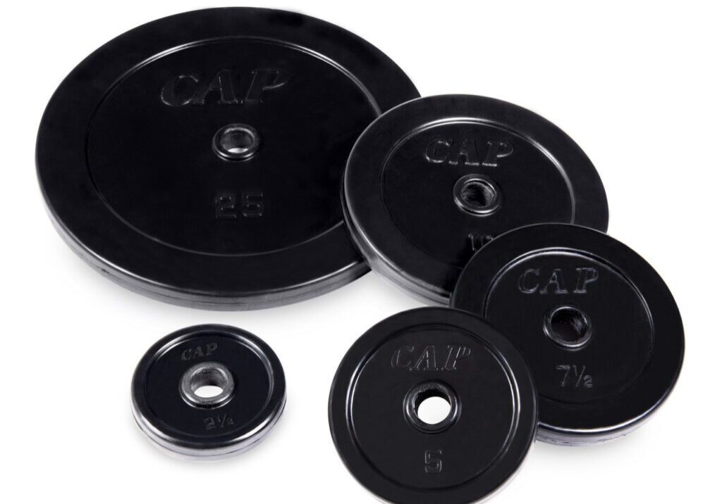 CAP STANDARD RUBBER COATED CAST IRON WEIGHT PLATE