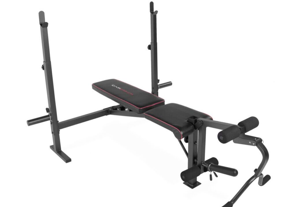 CAP STRENGTH OLYMPIC WEIGHT BENCH WITH PREACHER PAD & LEG ATTACHMENT