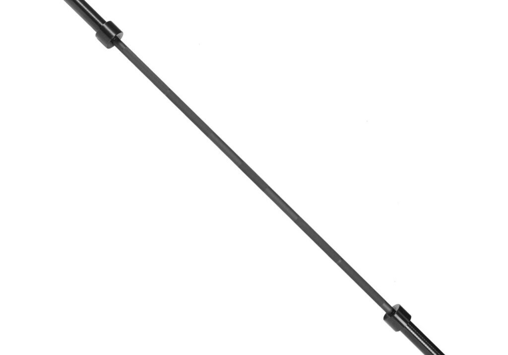 CAP THE BOSS OLYMPIC POWER LIFTING BAR WITH CENTER KNURL, BLACK