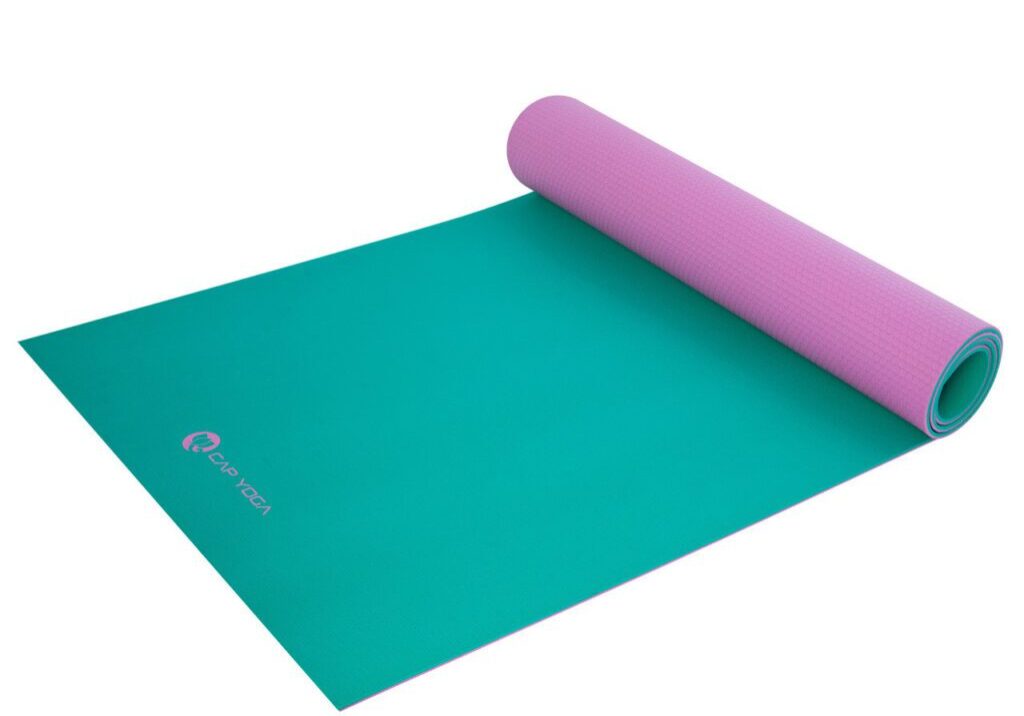 CAP YOGA PREMIUM 2-COLOR ECO-FRIENDLY HIGH DENSITY PVC YOGA MAT