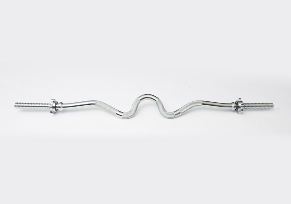 Chrome Spin-Lock Super Curl Bar w Spin-Lock Collars