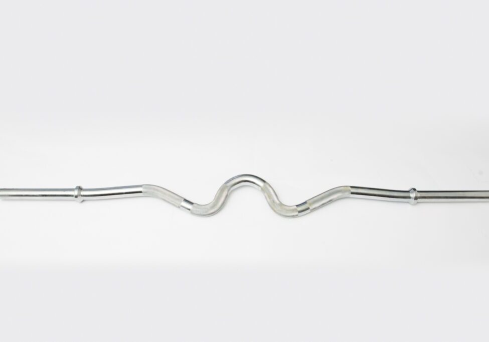 Chrome Super Curl Bar w Fixed Inner Collars