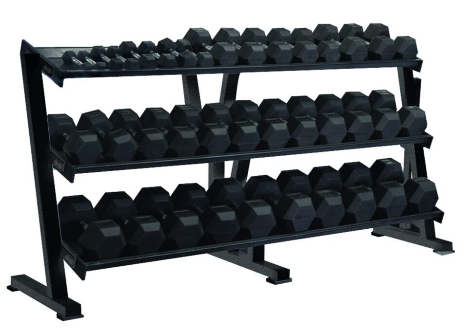 Hex Professional Tray Dumbbell Rack