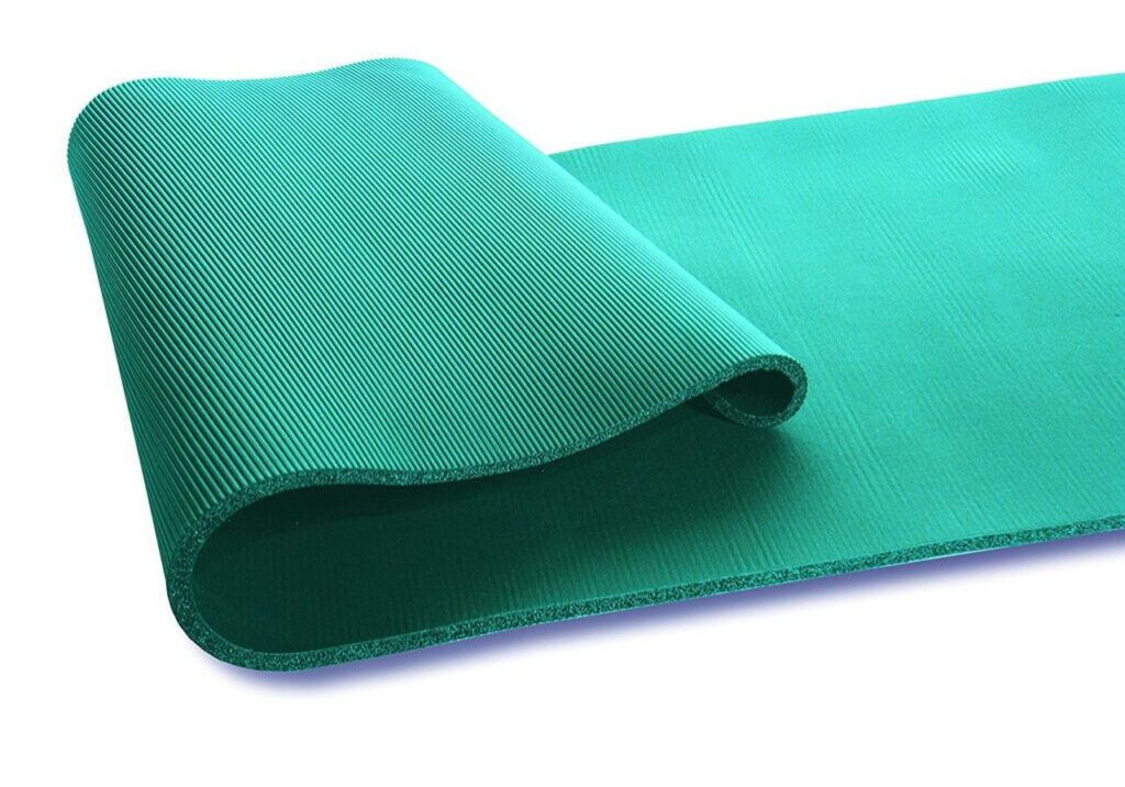 TONE FITNESS EXTRA THICK HIGH DENSITY EXERCISE YOGA MAT WITH CARRYING STRAP TEAL