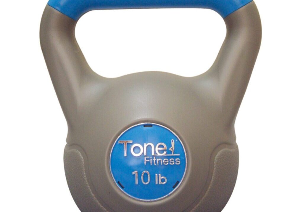 TONE FITNESS PVC COATED CEMENT KETTLEBELL (SDKC)