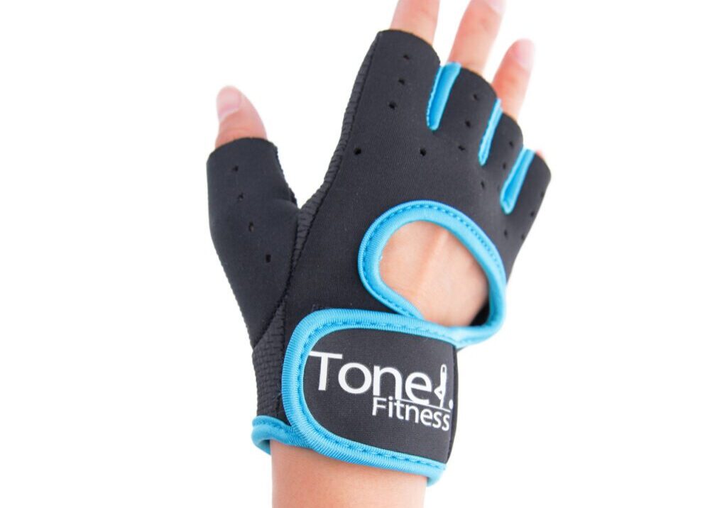 TONE FITNESS TEAL WEIGHTLIFTING GLOVES